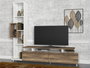 Hanah Home Tulip Mueble de TV Blanco y Nogal